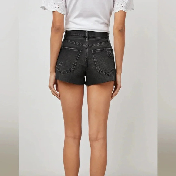 NWT!! Rails - The Fairfax High Rise Cut Off Shorts - Ash Black - Size 26 - Picture 3 of 9